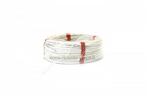 White silicone-rubber coated electric wire for stators and other elements 