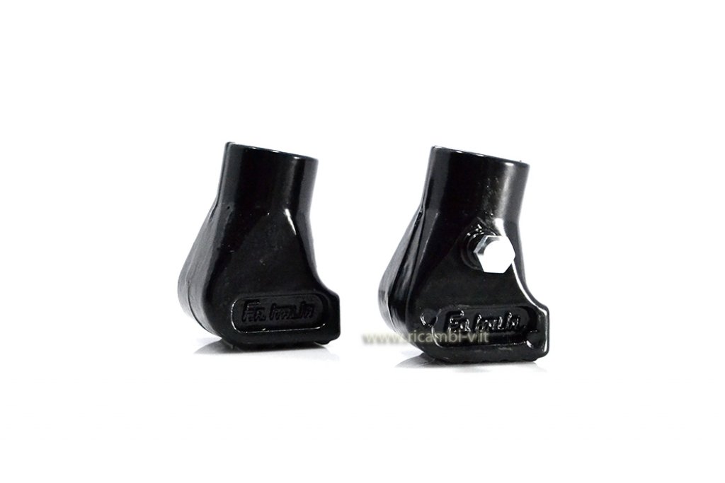 Pair of black aluminum feet for Vespa PK / 125/150/200 PX-PE 