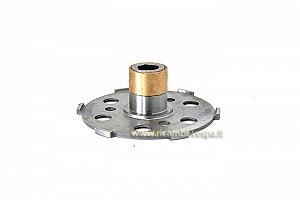 Spring holding clutch plate 