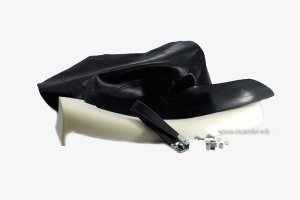 Black saddle restoration kit for Vespa 125/150/200 PX Arcobaleno 