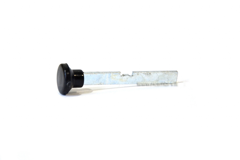 Starter tie rod with black plastic knob 