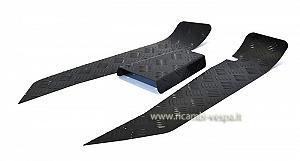 Black aluminium footboard kit 
