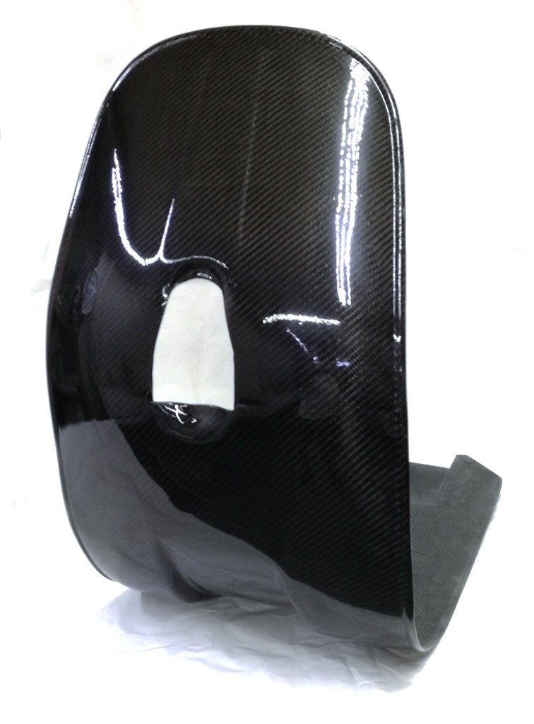 Carbon shield and footboard for Vespa 50/90 SS 