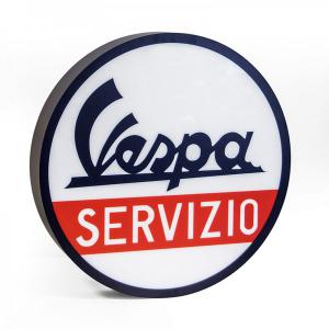 Vespa service light sign 