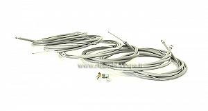 Complete kit of gear cables with rear brake cable without eye 