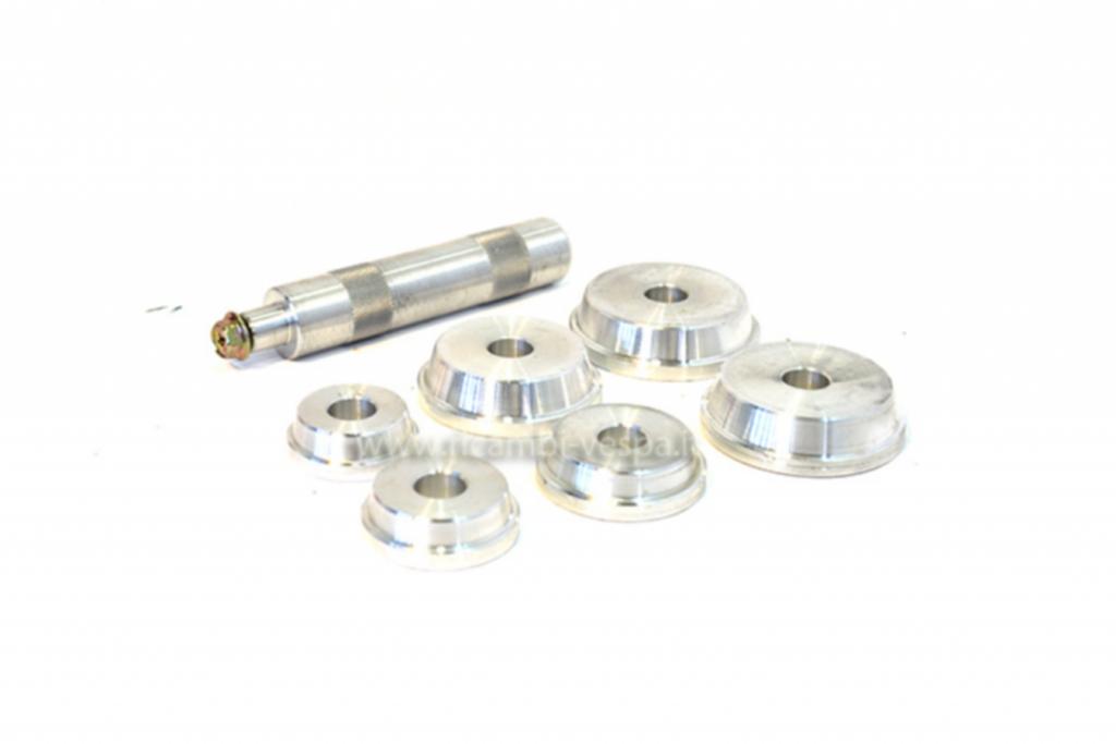 Aluminium tool kit for bearings and oil seals fitting 