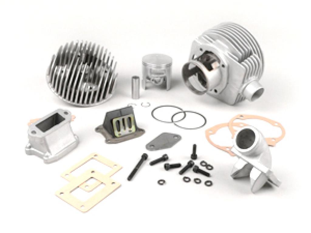 Complete Quattrini cylinder kit (172cc) in aluminum with central spark plug 