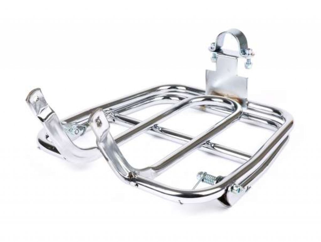 Chromed front luggage rack for Piaggio Ciao 