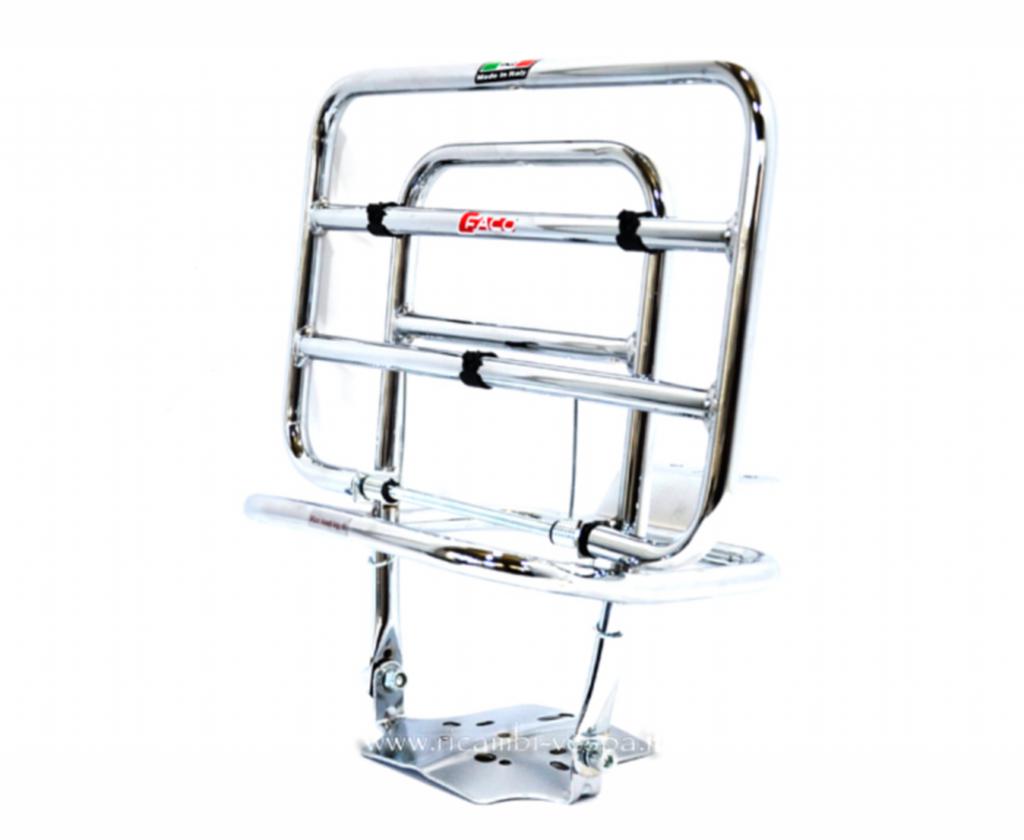 Chrome plated luggage carrier 