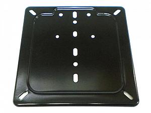 black painted plate holder 