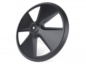 Wheel hub cap, black painted 