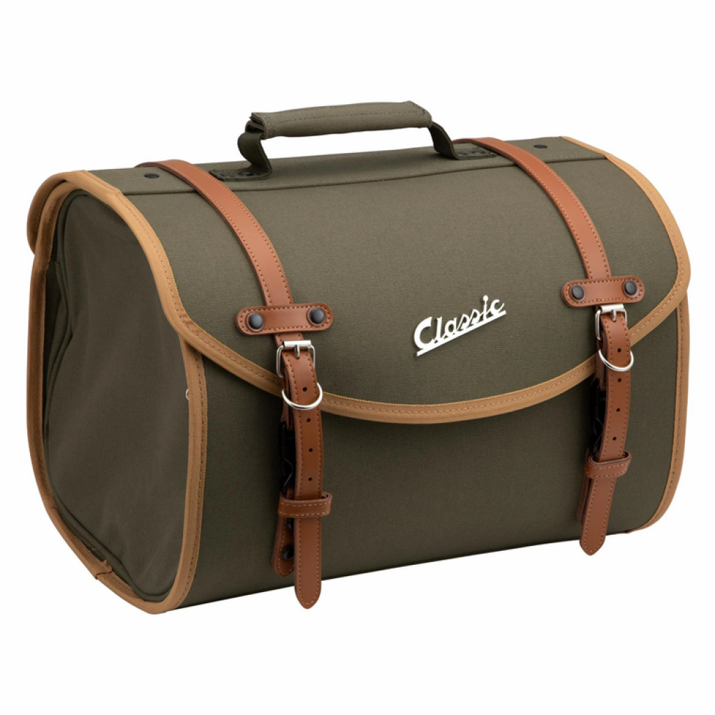 Borsa/valigia SIP "Classic", grande per portapacchi di colore verde oliva 