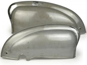 Coppia cofani per Lambretta LI 150 (Serie 1 -06.1958) - Versione con fori di ventilazione 