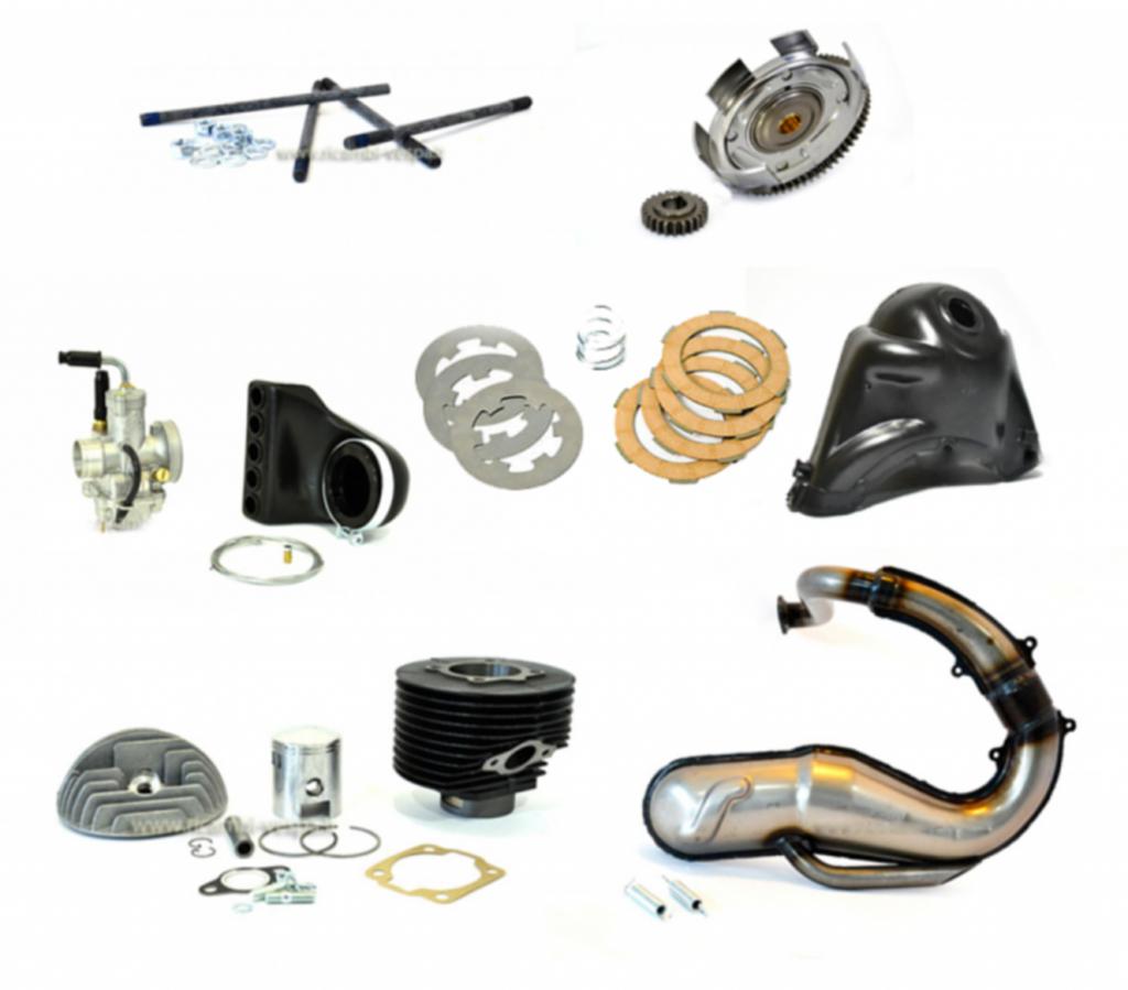 Tuning kit 130 cc DR, carburettor Polini 24/24, exhaust Proma