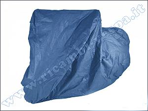Vespa external cover cloth, made of transpirant light blue fabric 